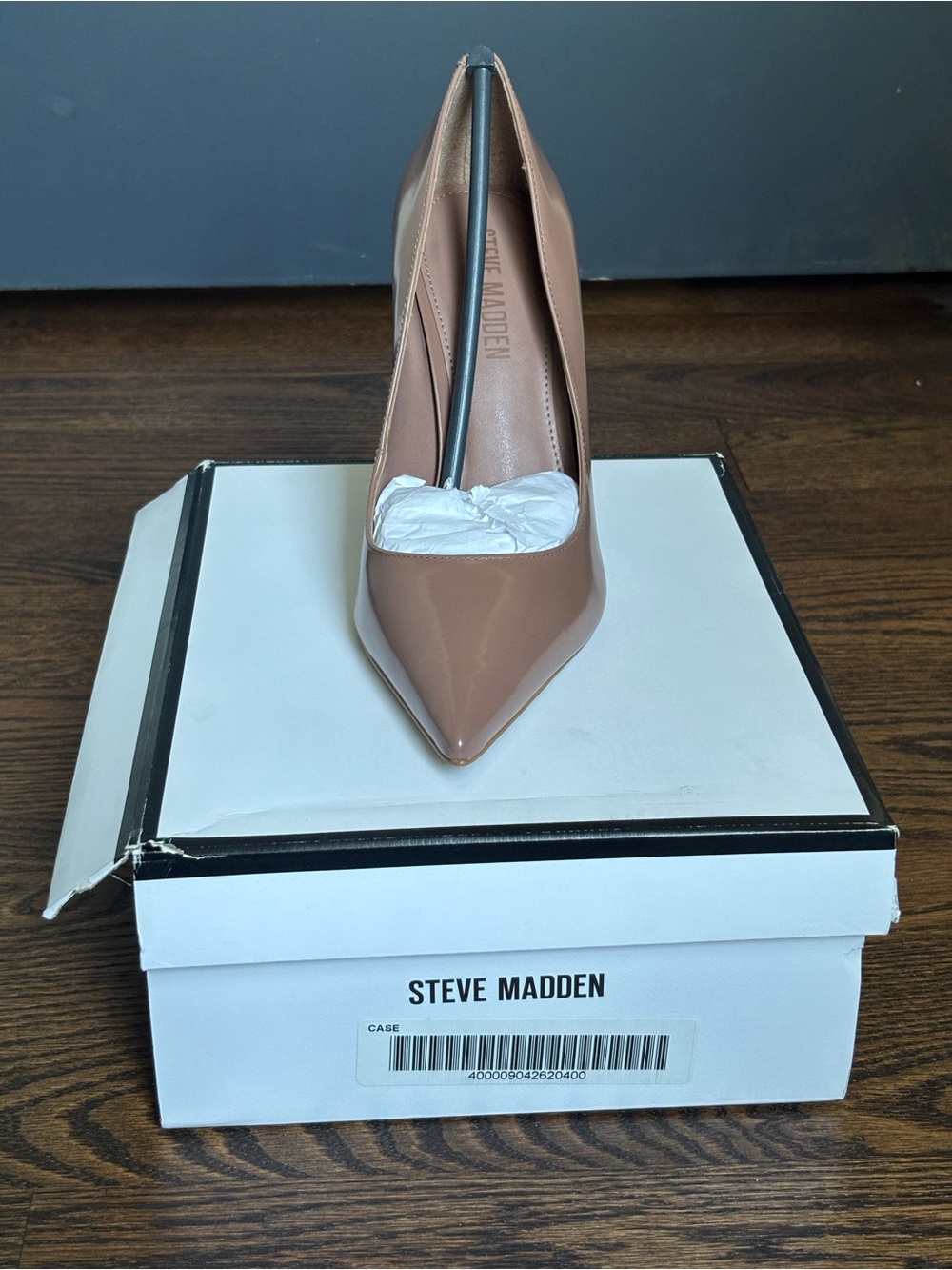 Steve Madden Noir Mocha Leather Pointed-Toe Stiletto Pumps - Size 8.5, Brand New - Picture 3 of 5